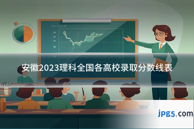 安徽2023理科全国各高校录取分数线表