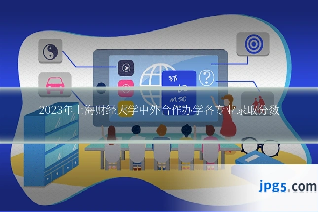 2023年上海财经大学中外合作办学各专业录取分数