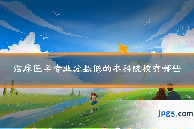 临床医学专业分数低的本科院校有哪些