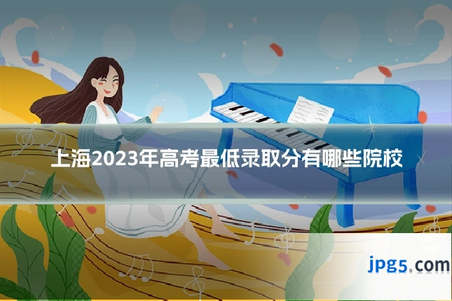 上海2023年高考最低录取分有哪些院校