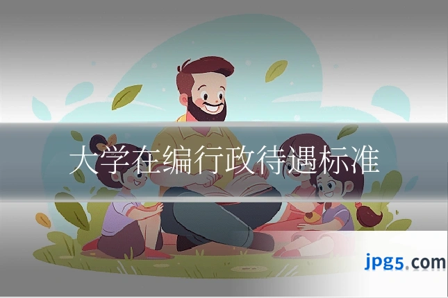 大学在编行政待遇标准