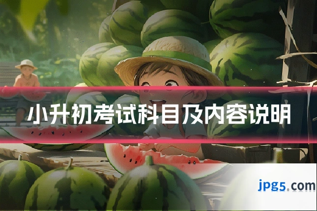 小升初考试科目及内容说明