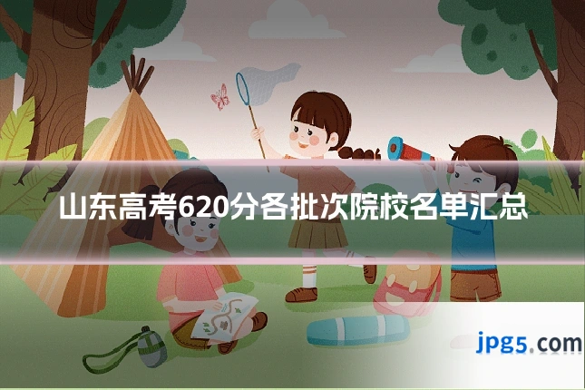 山东高考620分各批次院校名单汇总