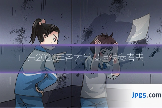 山东2023年各大学投档线参考表