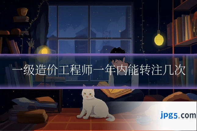 一级造价工程师一年内能转注几次