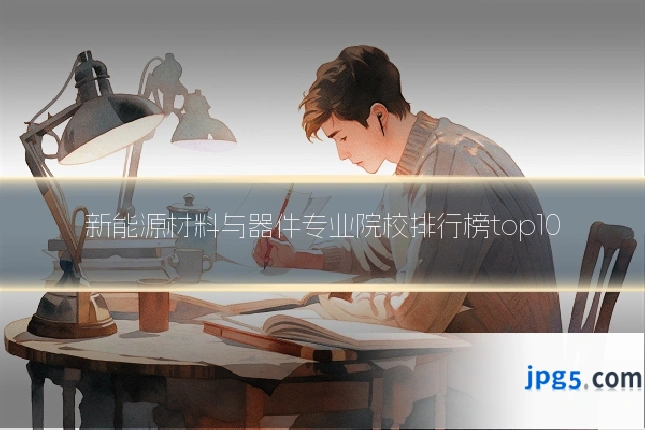 新能源材料与器件专业院校排行榜top10