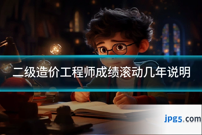 二级造价工程师成绩滚动几年说明