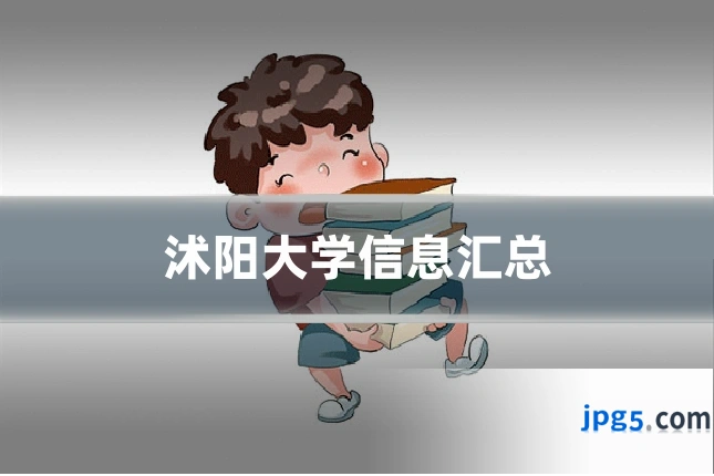 沭阳大学信息汇总