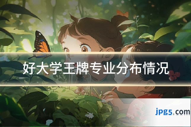 好大学王牌专业分布情况