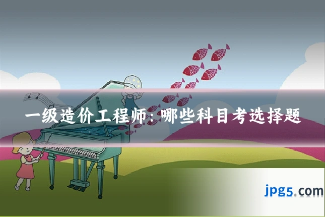 一级造价工程师：哪些科目考选择题