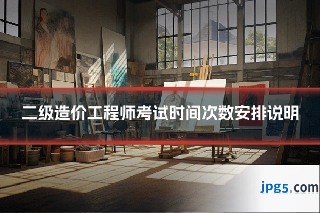 二级造价工程师考试时间次数安排说明