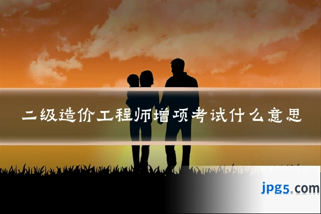 二级造价工程师增项考试什么意思