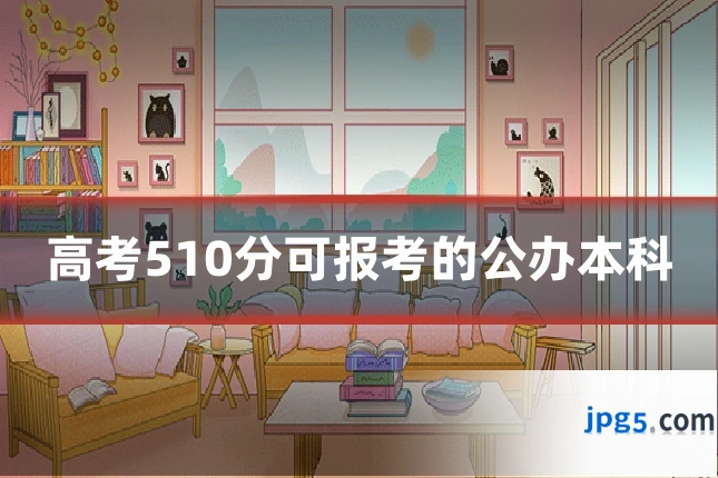 高考510分可报考的公办本科