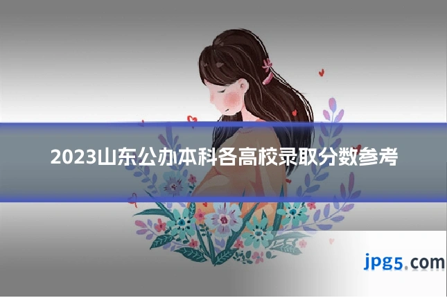 2023山东公办本科各高校录取分数参考