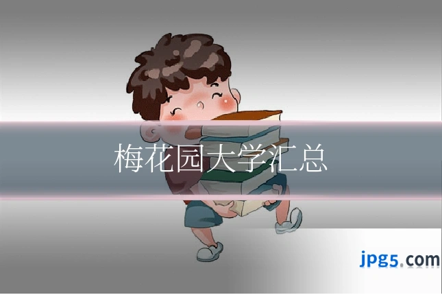 梅花园大学汇总