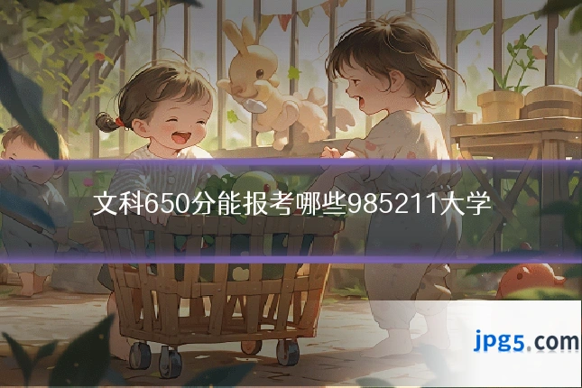 文科650分能报考哪些985211大学