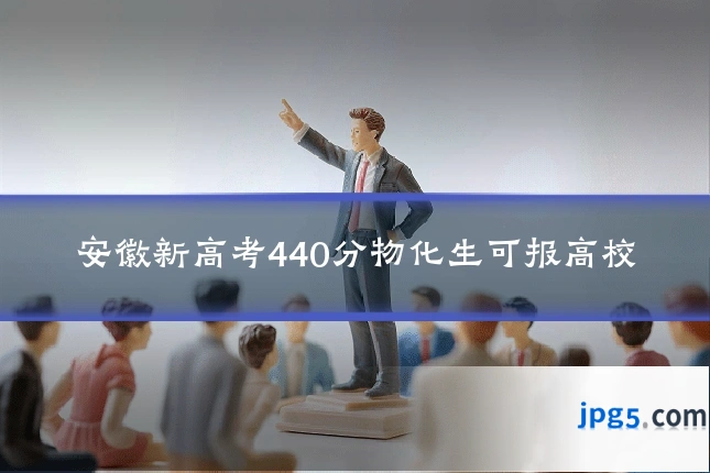 安徽新高考440分物化生可报高校