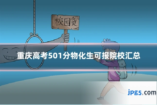 重庆高考501分物化生可报院校汇总