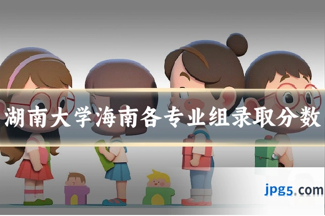 湖南大学海南各专业组录取分数