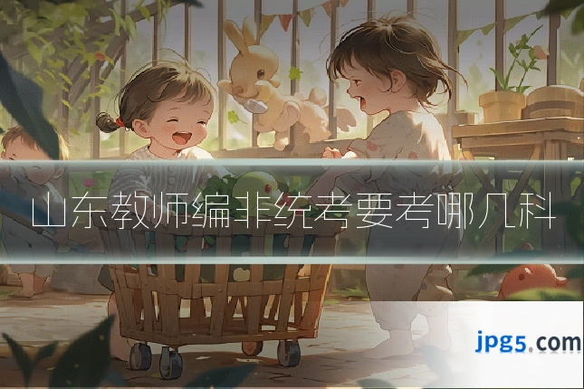 山东教师编非统考要考哪几科