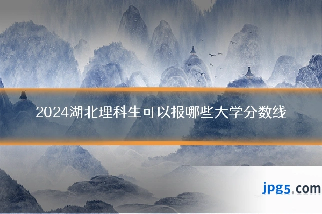 2024湖北理科生可以报哪些大学分数线