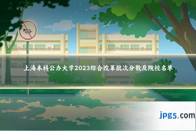 上海本科公办大学2023综合改革批次分数及院校名单