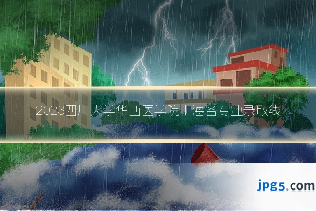 2023四川大学华西医学院上海各专业录取线