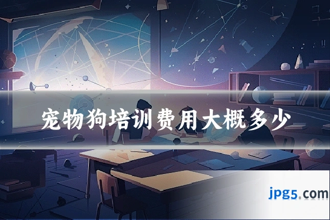 宠物狗培训费用大概多少