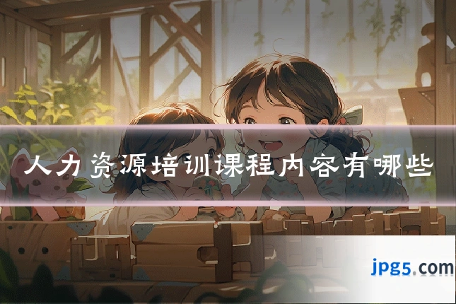 人力资源培训课程内容有哪些