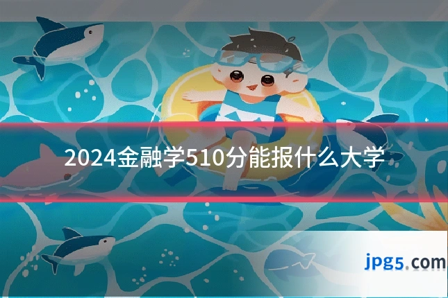 2024金融学510分能报什么大学