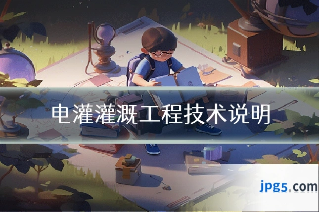 电灌灌溉工程技术说明