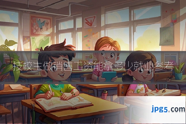 技校生做销售工资能拿多少就业参考