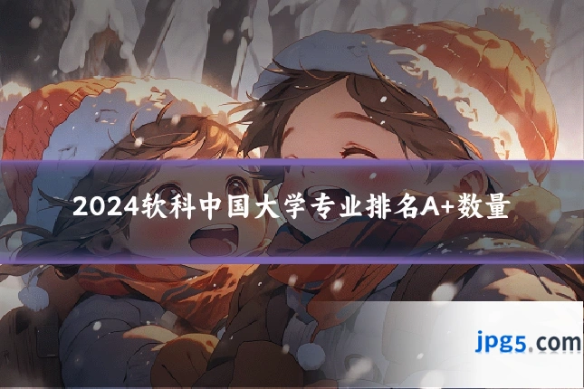 2024软科中国大学专业排名A+数量