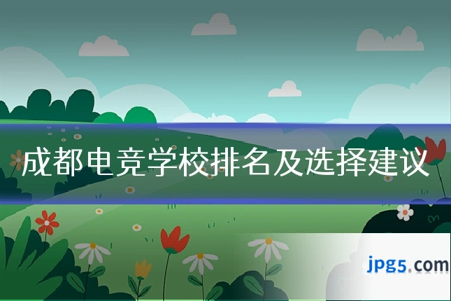 成都电竞学校排名及选择建议