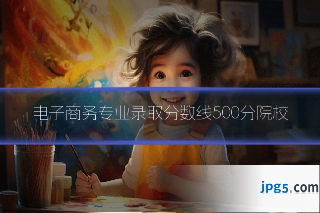 电子商务专业录取分数线500分院校