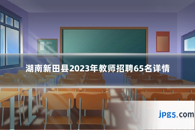湖南新田县2023年教师招聘65名详情