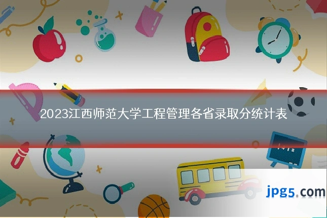 2023江西师范大学工程管理各省录取分统计表
