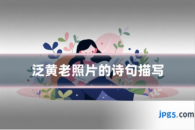 泛黄老照片的诗句描写