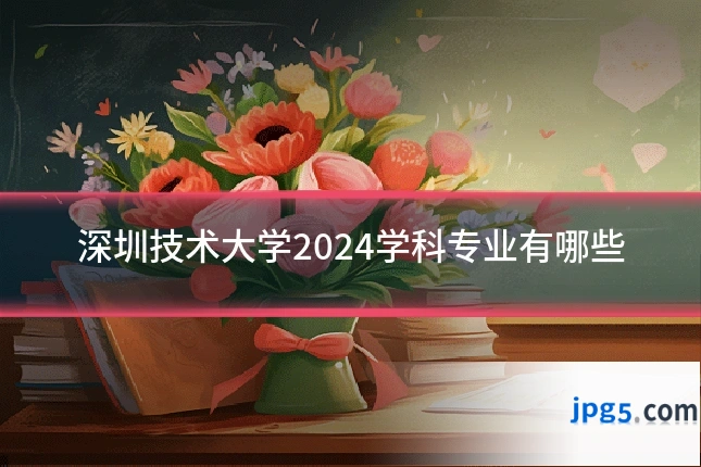深圳技术大学2024学科专业有哪些