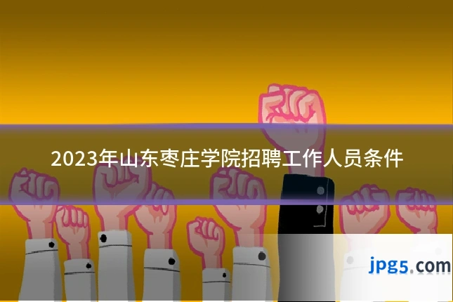 2023年山东枣庄学院招聘工作人员条件