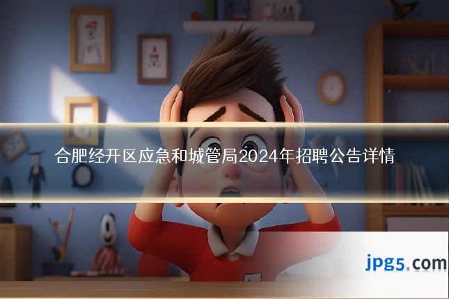 合肥经开区应急和城管局2024年招聘公告详情