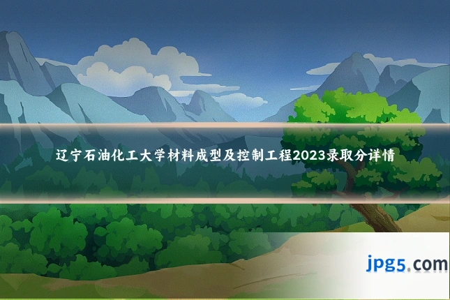辽宁石油化工大学材料成型及控制工程2023录取分详情