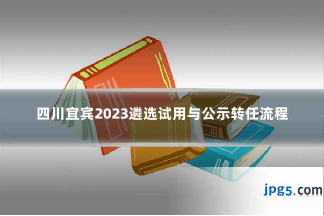 四川宜宾2023遴选试用与公示转任流程