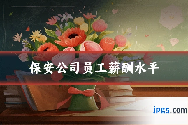 保安公司员工薪酬水平