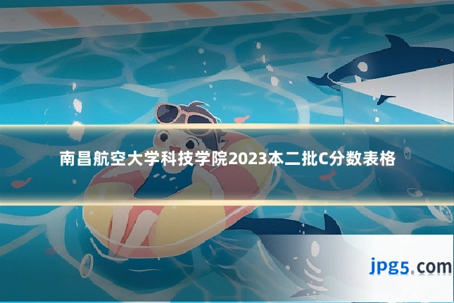 南昌航空大学科技学院2023本二批C分数表格