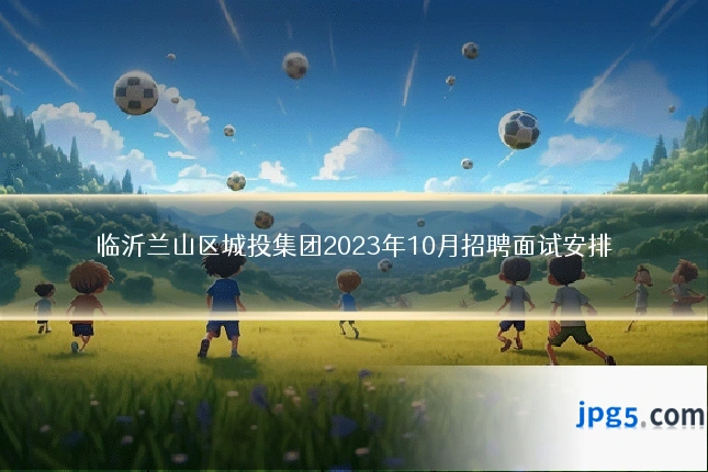 临沂兰山区城投集团2023年10月招聘面试安排