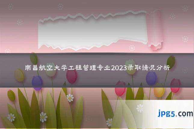 南昌航空大学工程管理专业2023录取情况分析