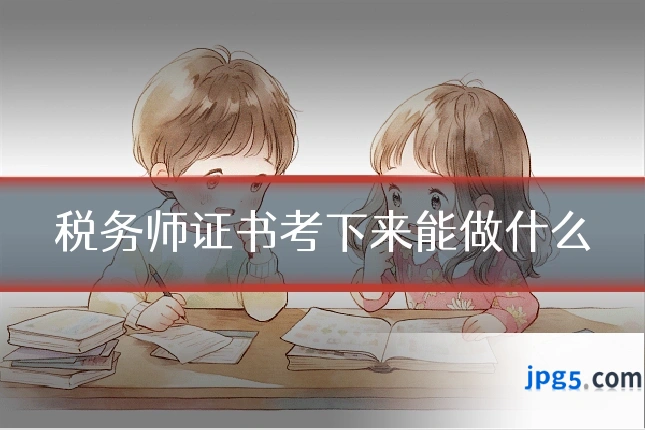 税务师证书考下来能做什么