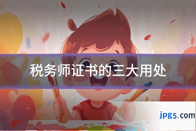 税务师证书的三大用处