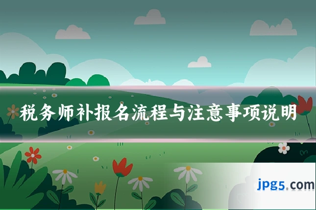 税务师补报名流程与注意事项说明